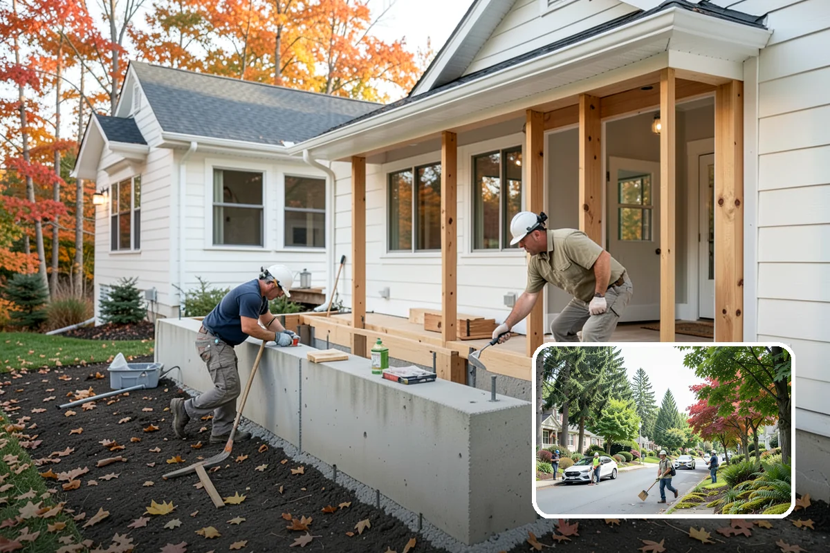 Garage Addition in Beaux Arts Village, King County, WA - Protects vehicles from rain and moisture