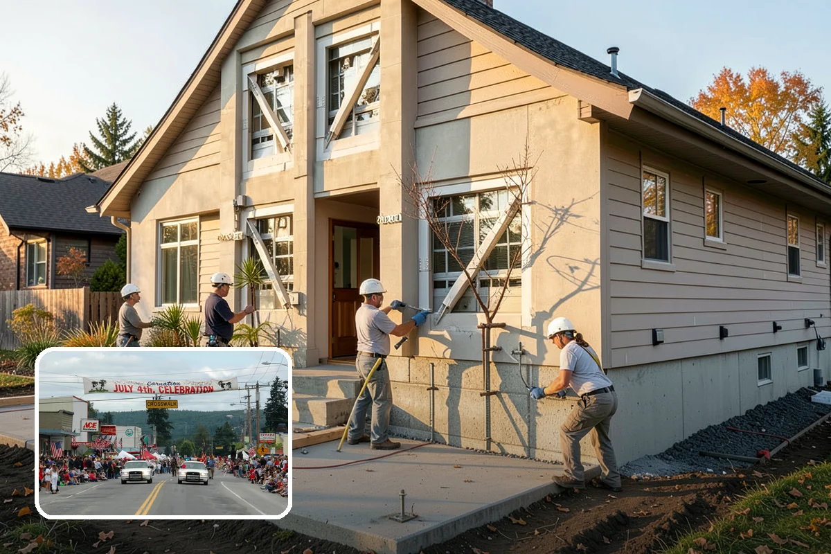 Garage Addition in Carnation, King County, WA - Protects vehicles from rain and moisture