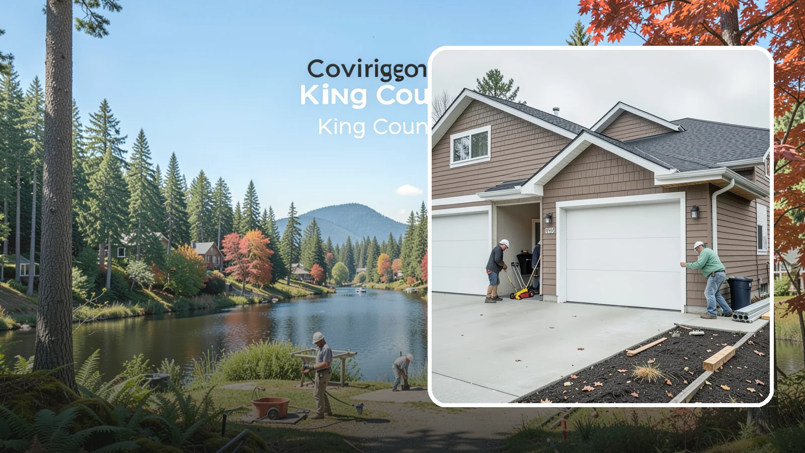 Garage Addition in Covington, King County, WA - A garage addition adds attached or detached covered parking and storage built to Washington code.