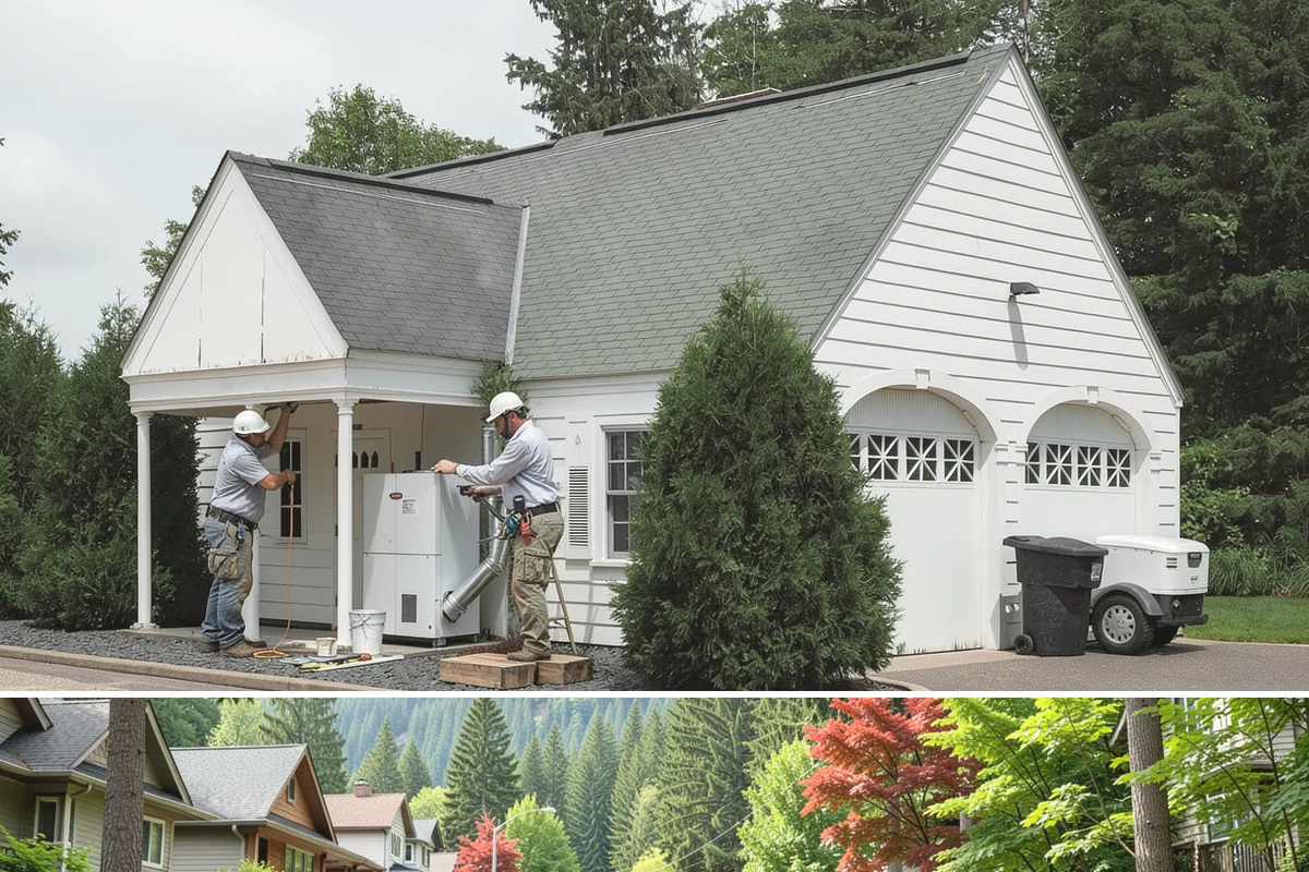 Garage Addition in Darrington, Snohomish County, WA - Slab pours and framing are scheduled for dry summer conditions to ensure a sound cure and weather-tight shell.