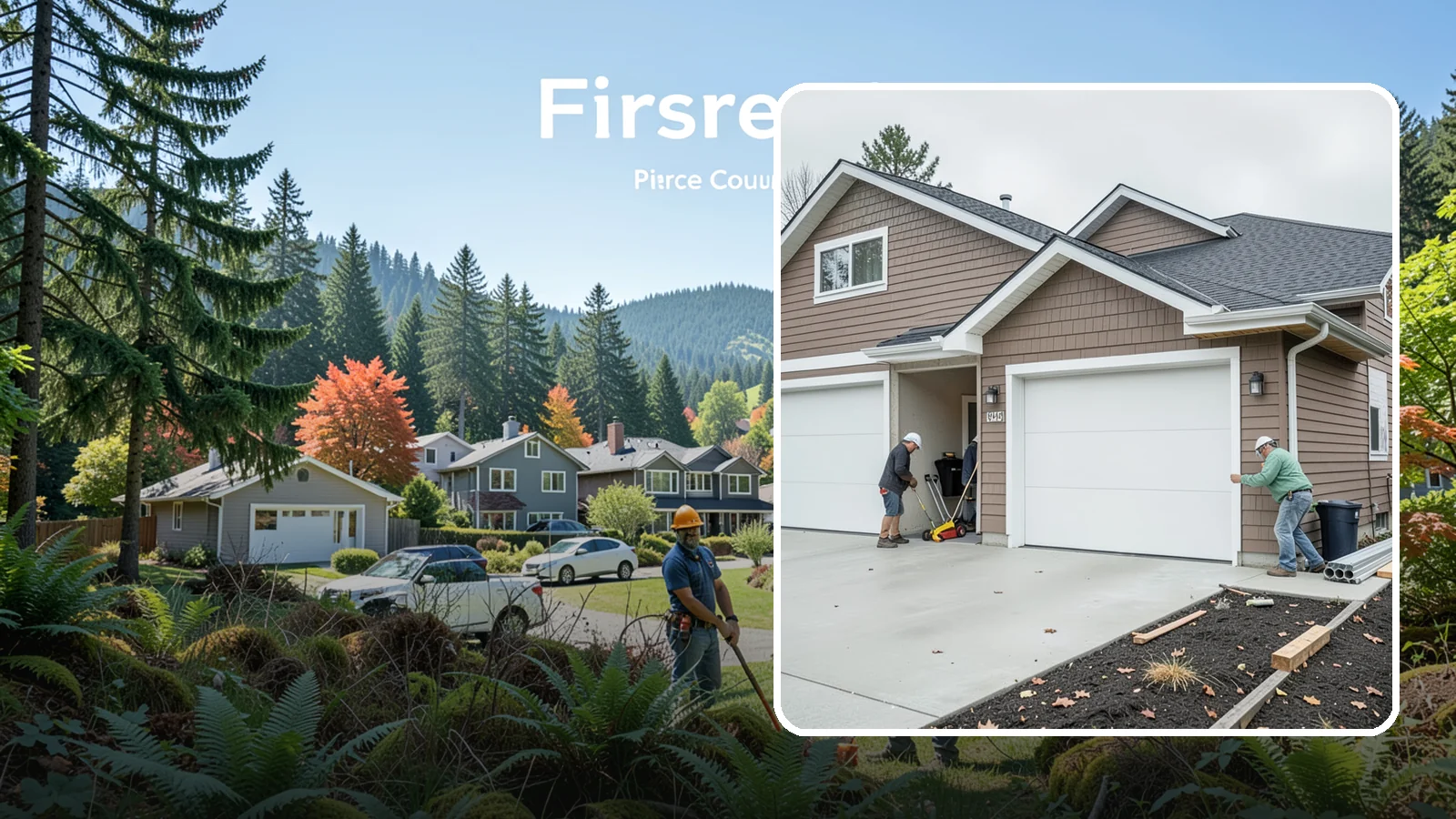 Garage Addition in Fircrest, Pierce County, WA - A garage addition adds attached or detached covered parking and storage built to Washington code.