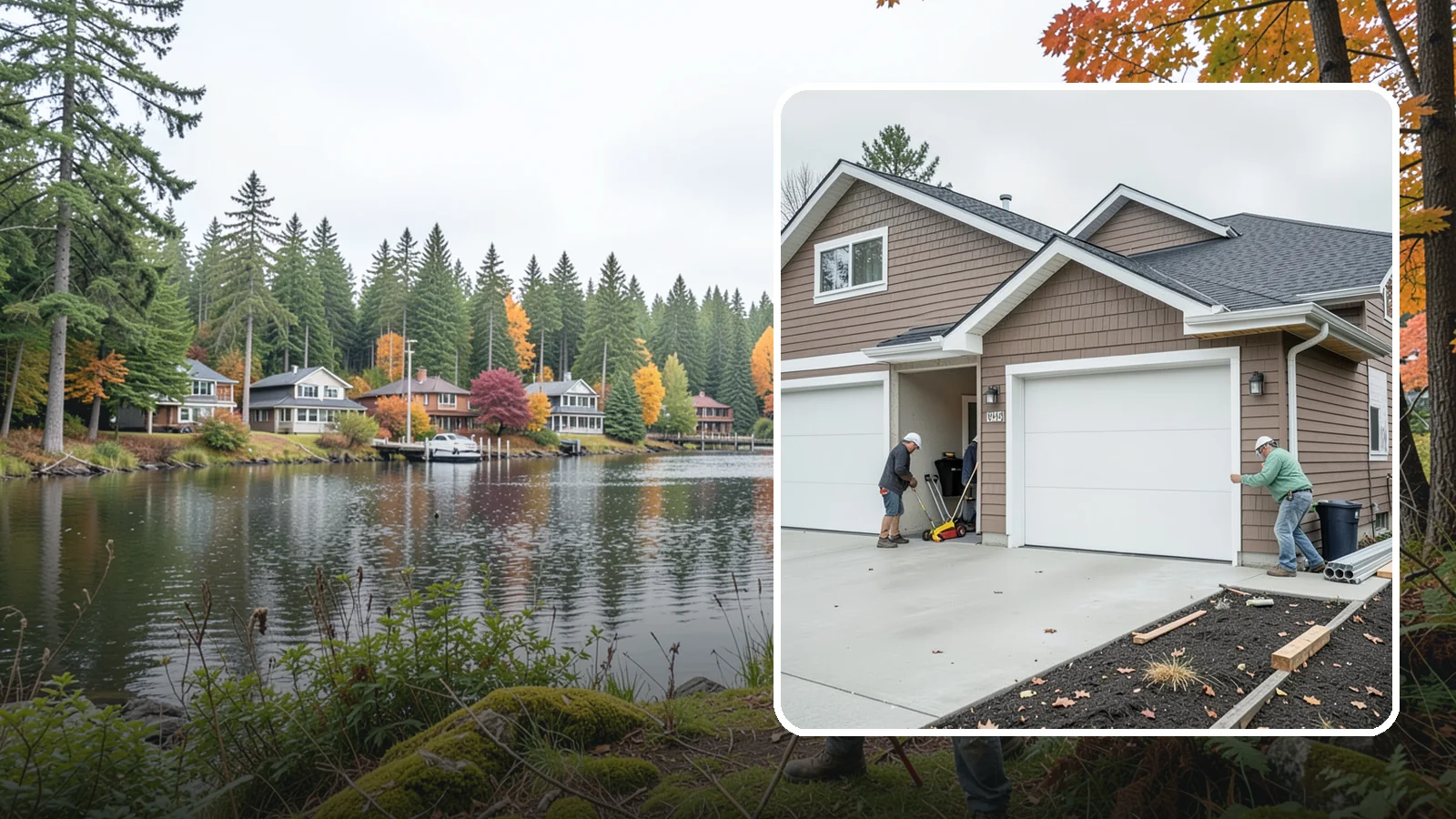Garage Addition in La Conner, Skagit County, WA - A garage addition adds attached or detached covered parking and storage built to Washington code.