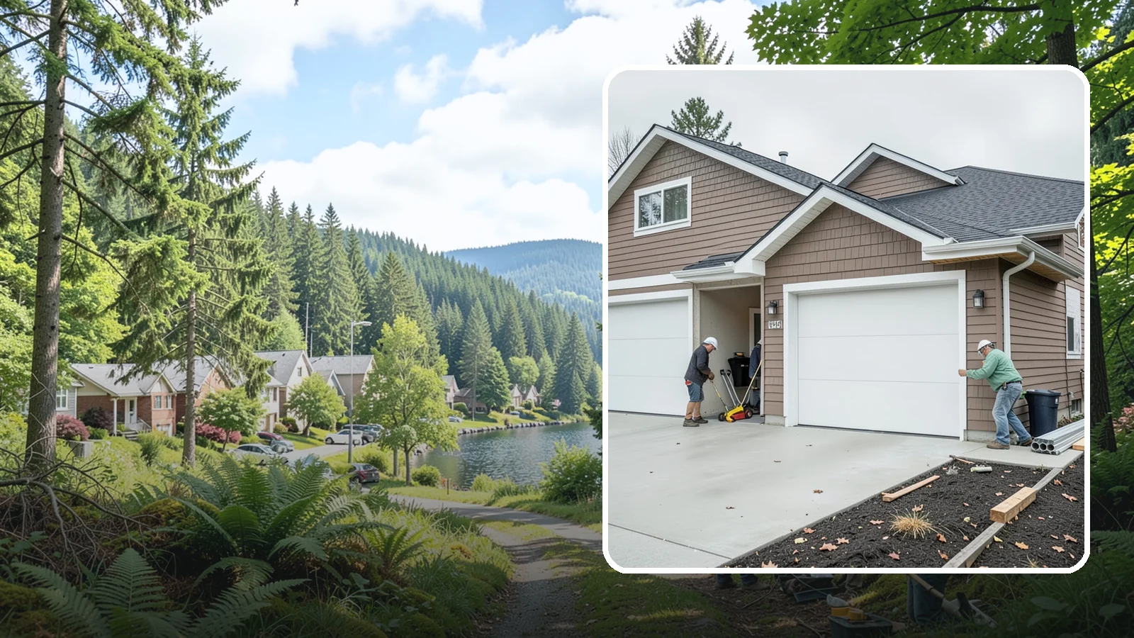 Garage Addition in Lake Forest Park, King County, WA - A garage addition adds attached or detached covered parking and storage built to Washington code.