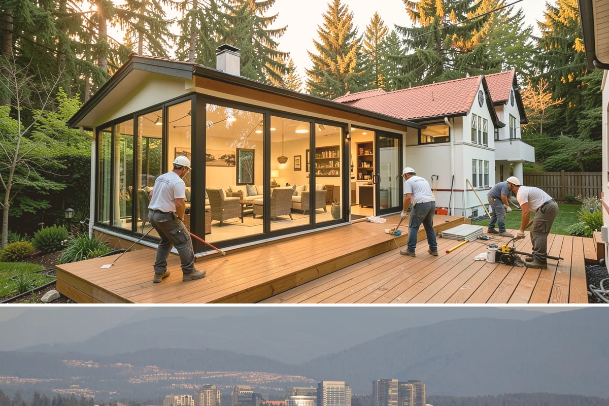 Garage Addition in Medina, King County, WA - Slab pours and framing are scheduled for dry summer conditions to ensure a sound cure and weather-tight shell.