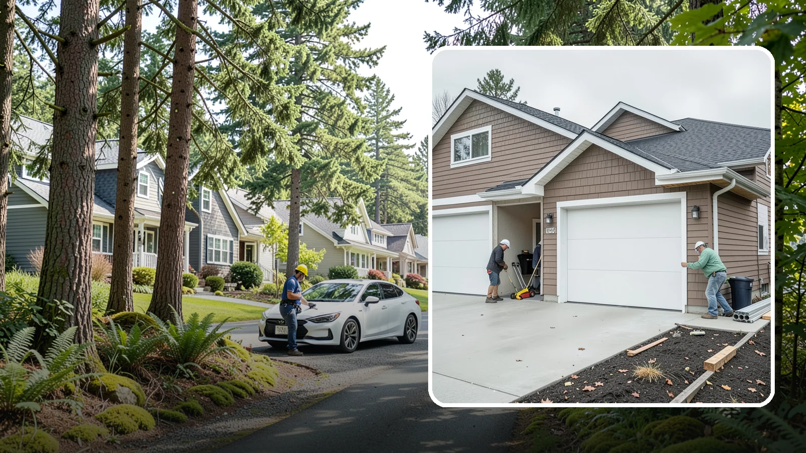 Garage Addition in Normandy Park, King County, WA - A garage addition adds attached or detached covered parking and storage built to Washington code.