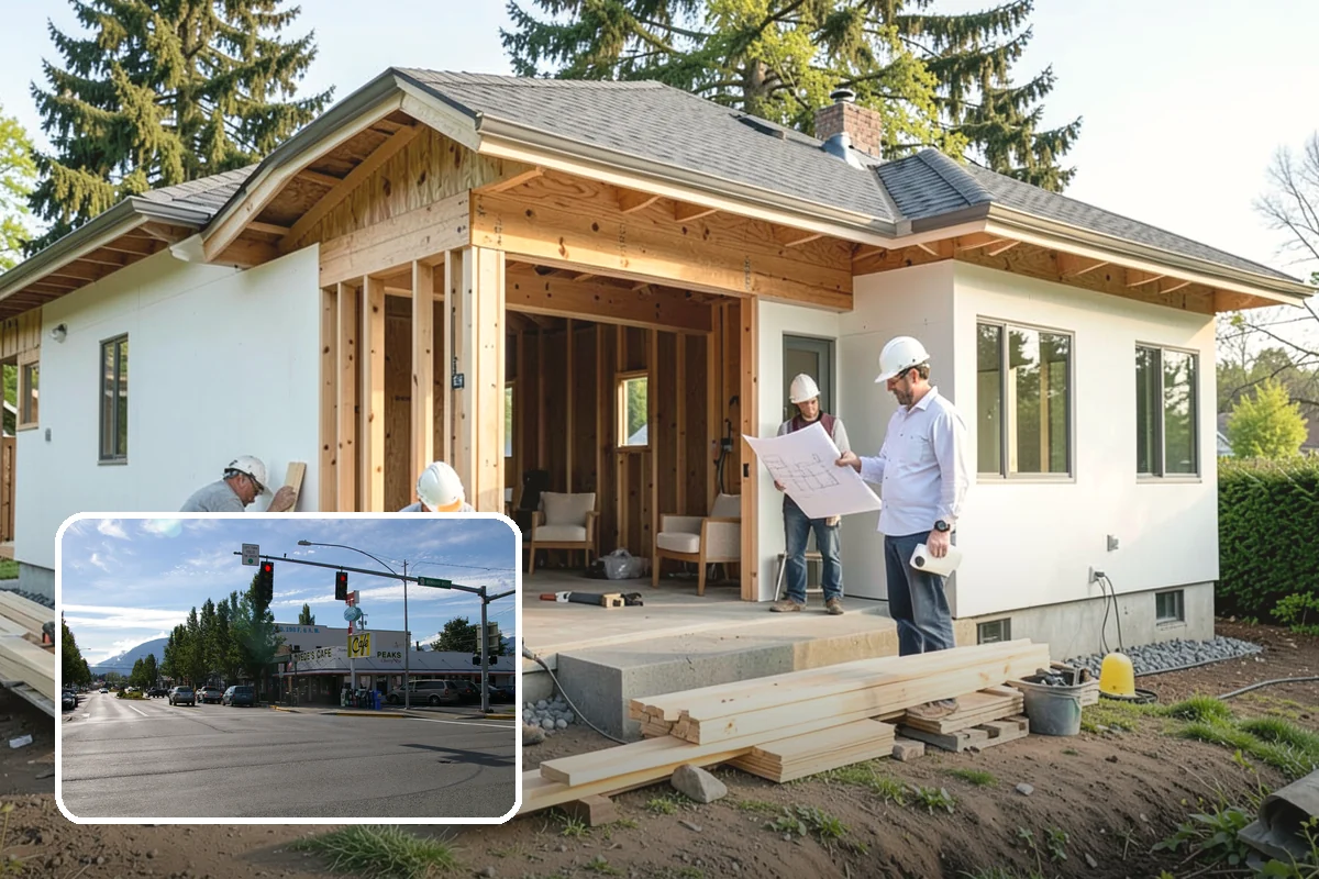Garage Addition in North Bend, King County, WA - Protects vehicles from rain and moisture