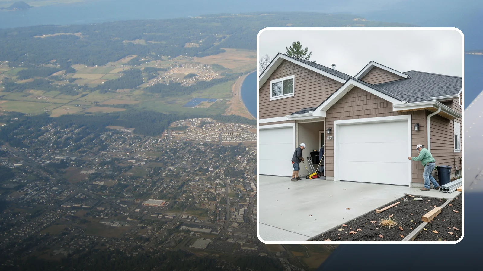 Garage Addition in Oak Harbor, Island County, WA - A garage addition adds attached or detached covered parking and storage built to Washington code.