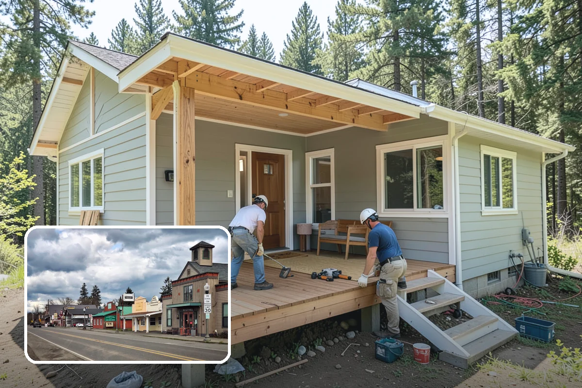 Garage Addition in Roy, Pierce County, WA - Protects vehicles from rain and moisture