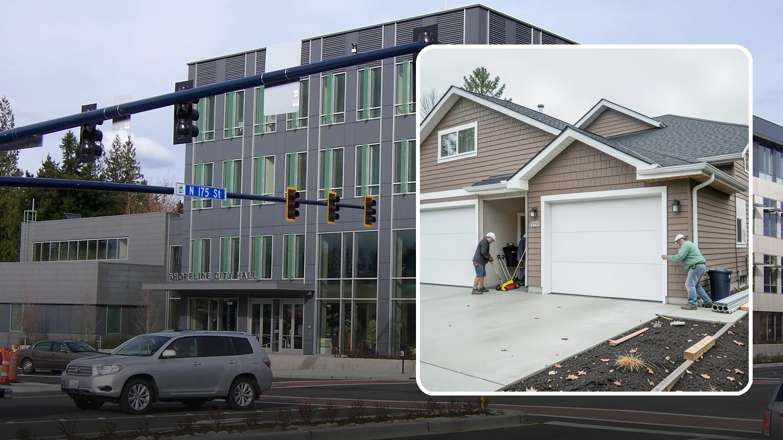 Garage Addition in Shoreline, King County, WA - A garage addition adds attached or detached covered parking and storage built to Washington code.
