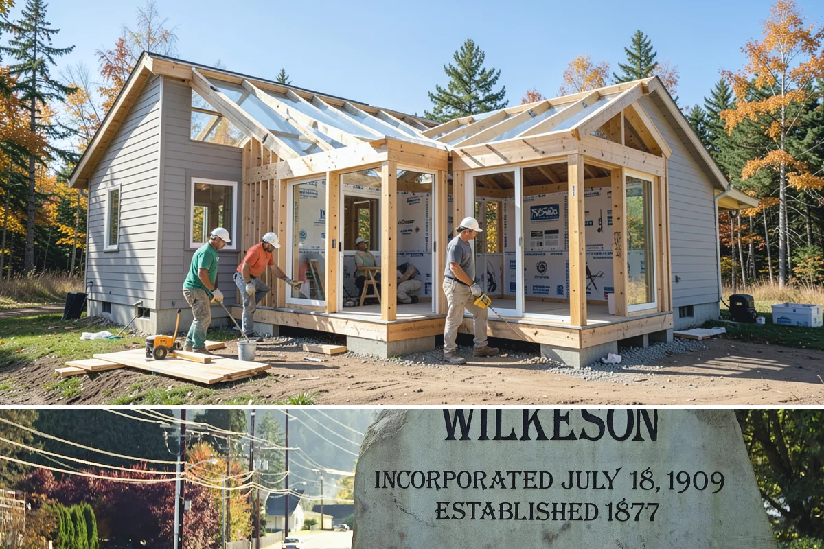 Garage Addition in Wilkeson, Pierce County, WA - Slab pours and framing are scheduled for dry summer conditions to ensure a sound cure and weather-tight shell.