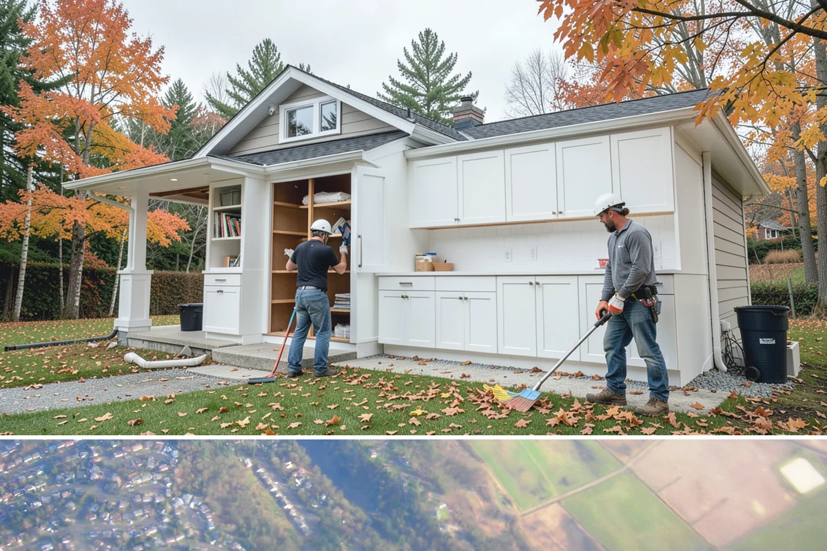 Garage ADU Conversion in Algona, King County, WA - Garage conversions are largely interior work and can begin any season, making the rainy months a convenient time to start.