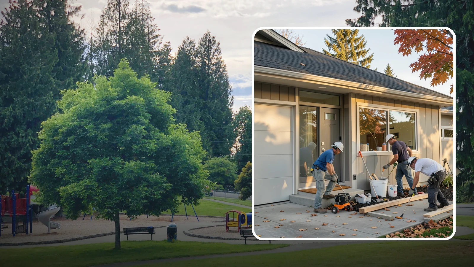 Garage ADU Conversion in Bonney Lake, Pierce County, WA - Garage ADU conversion that transforms your Western Washington garage into a comfortable, legal living unit.