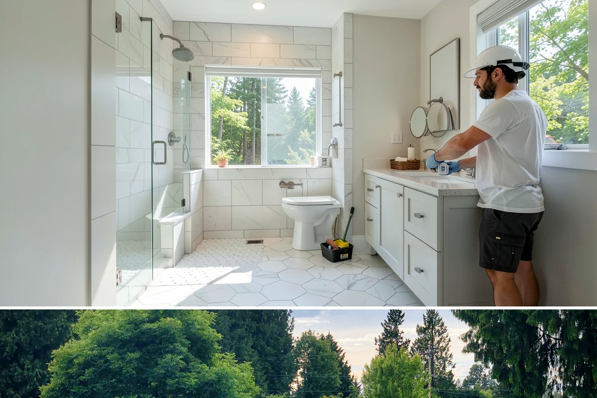 Garage ADU Conversion in Bonney Lake, Pierce County, WA - Garage conversions are largely interior work and can begin any season, making the rainy months a convenient time to start.