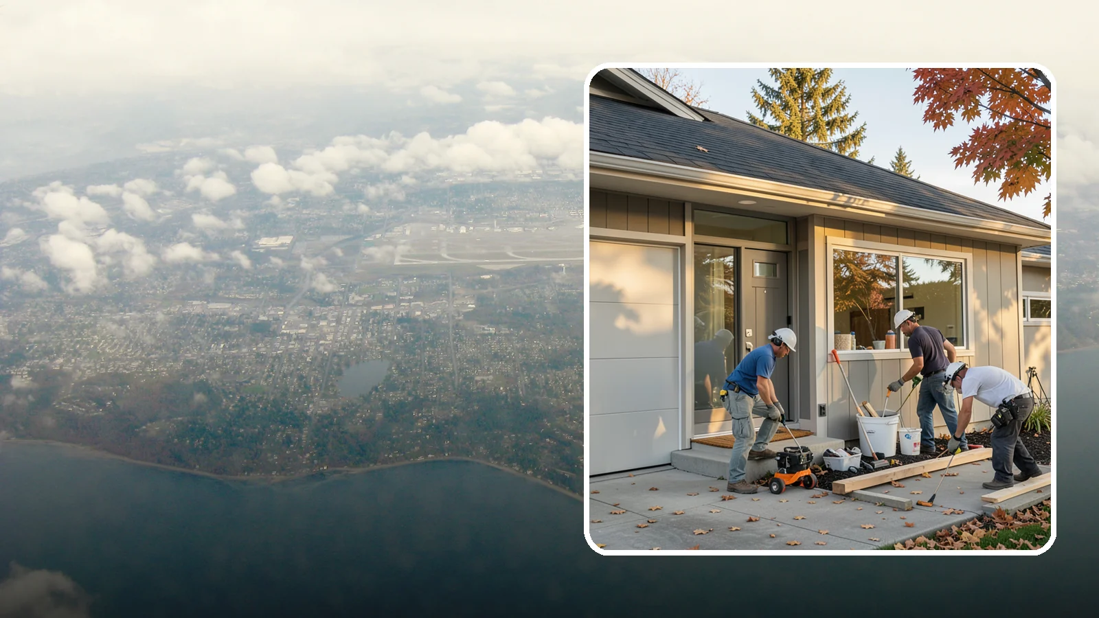 Garage ADU Conversion in Burien, King County, WA - Garage ADU conversion that transforms your Western Washington garage into a comfortable, legal living unit.
