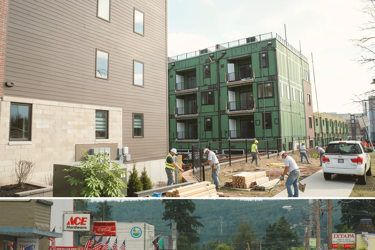 Garage ADU Conversion in Carnation, King County, WA - Garage conversions are largely interior work and can begin any season, making the rainy months a convenient time to start.