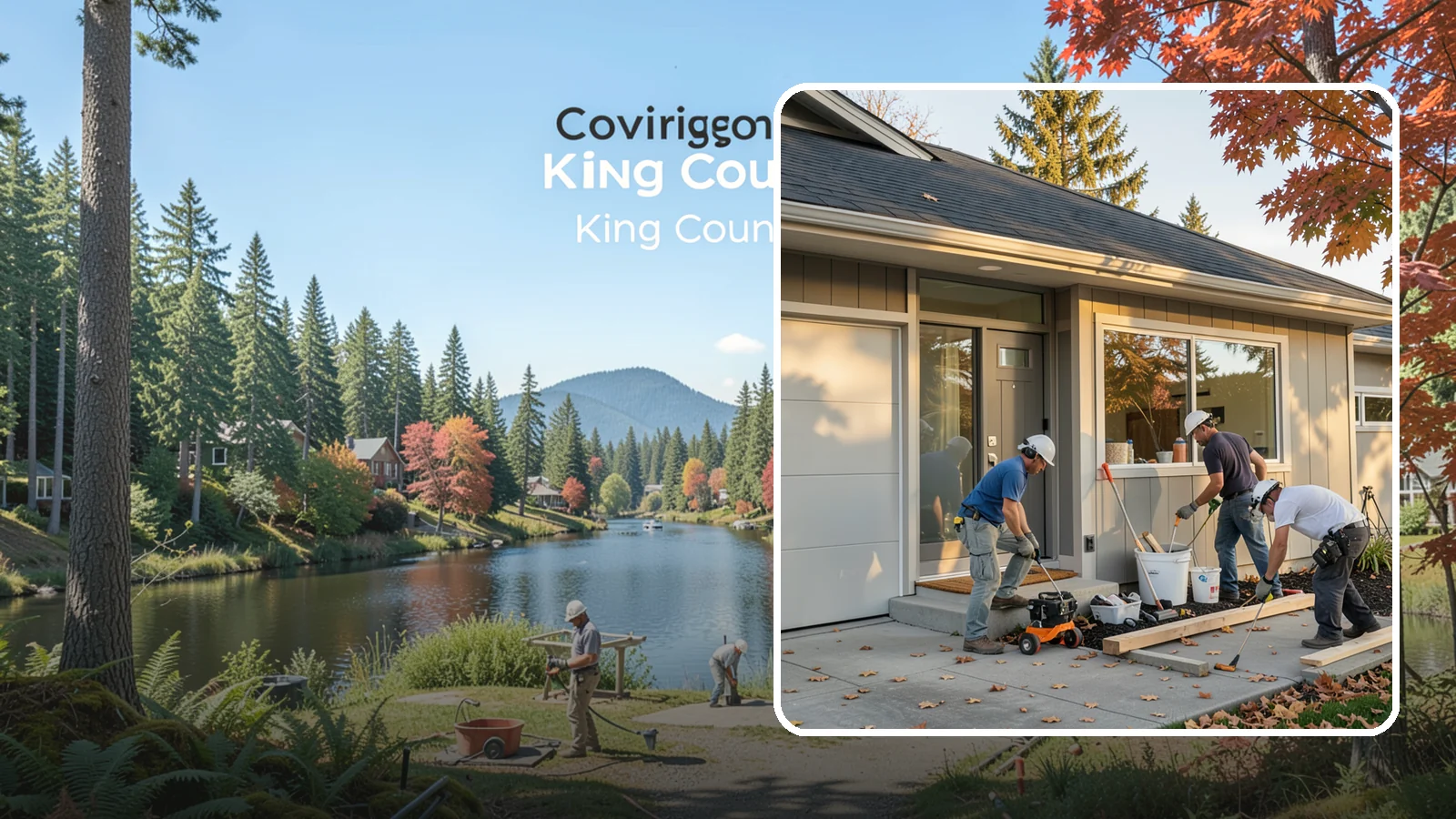 Garage ADU Conversion in Covington, King County, WA - Garage ADU conversion that transforms your Western Washington garage into a comfortable, legal living unit.