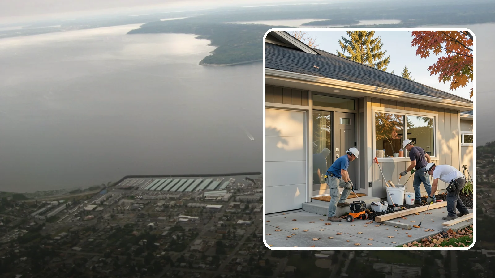 Garage ADU Conversion in Des Moines, King County, WA - Garage ADU conversion that transforms your Western Washington garage into a comfortable, legal living unit.