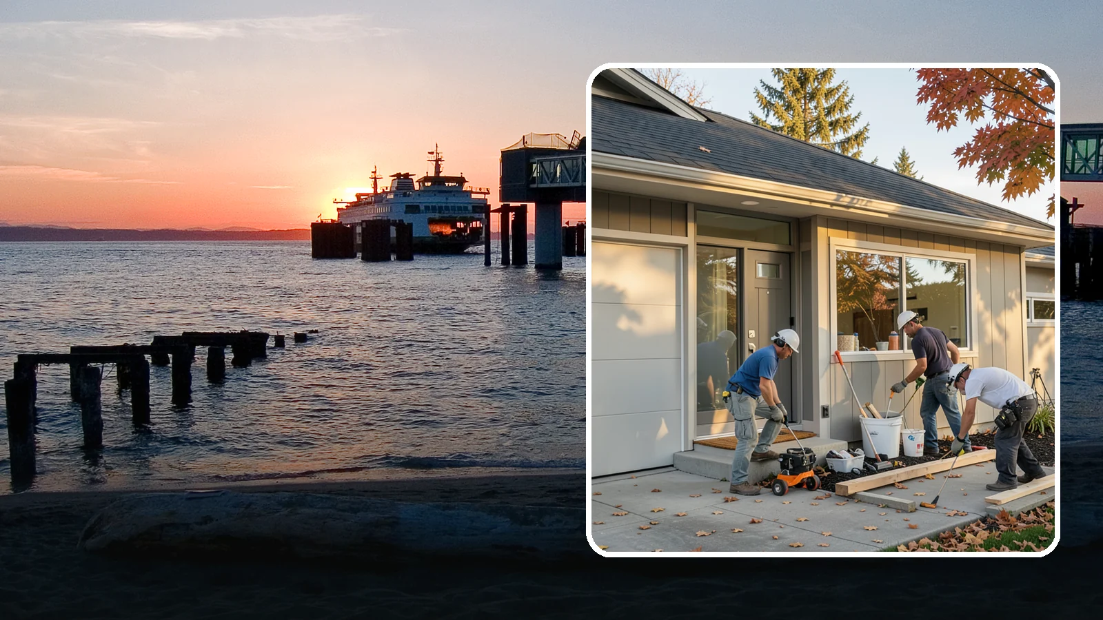 Garage ADU Conversion in Edmonds, Snohomish County, WA - Garage ADU conversion that transforms your Western Washington garage into a comfortable, legal living unit.