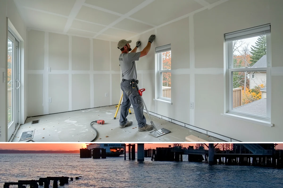 Garage ADU Conversion in Edmonds, Snohomish County, WA - Garage conversions are largely interior work and can begin any season, making the rainy months a convenient time to start.