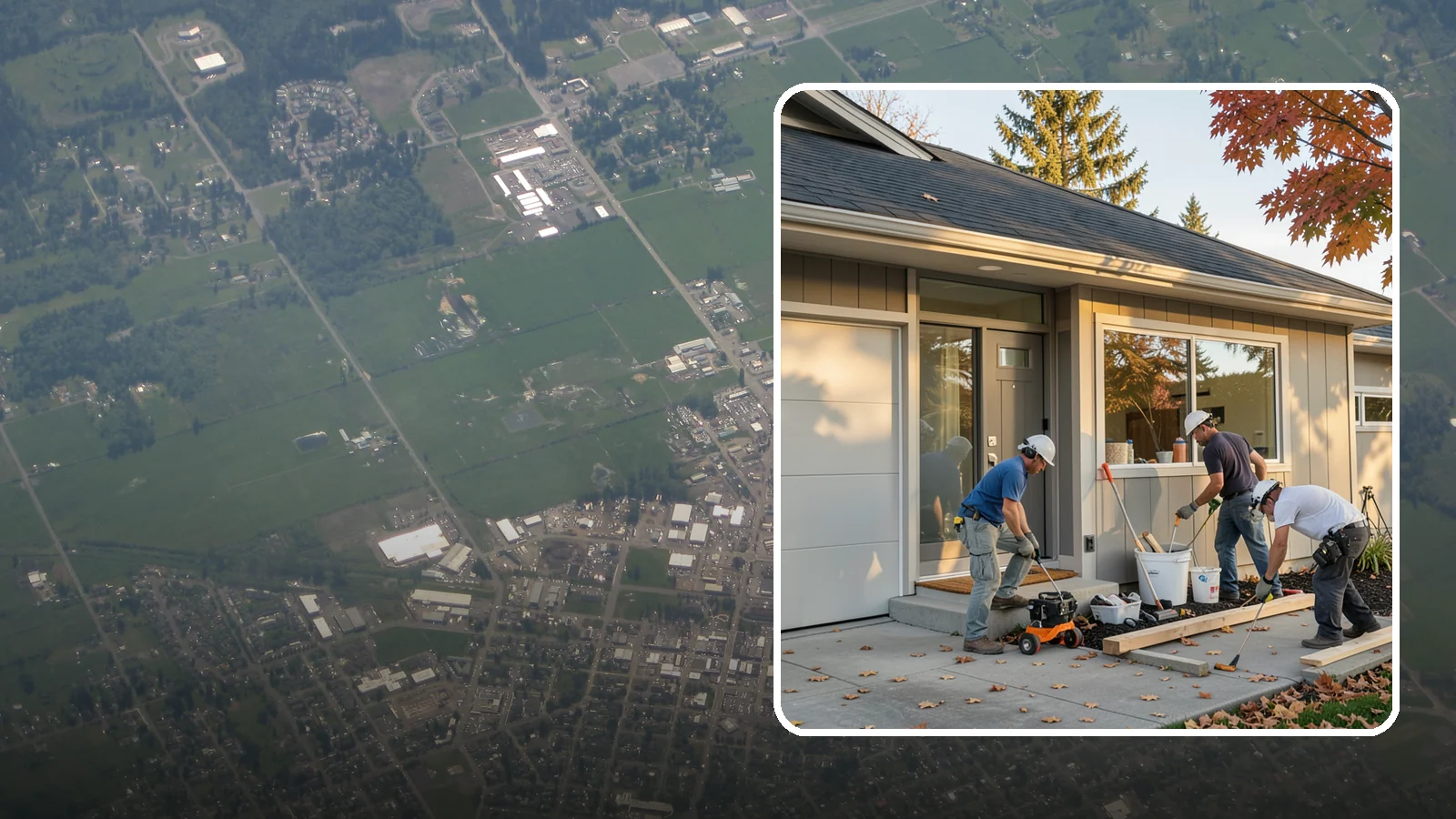 Garage ADU Conversion in Enumclaw, King County, WA - Garage ADU conversion that transforms your Western Washington garage into a comfortable, legal living unit.