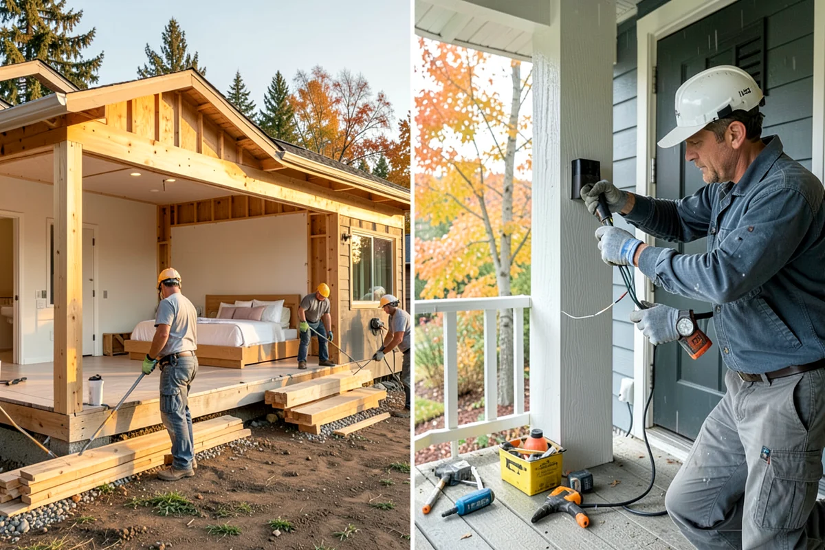 Garage ADU Conversion in Fircrest, Pierce County, WA - We assess the garage structure and utilities