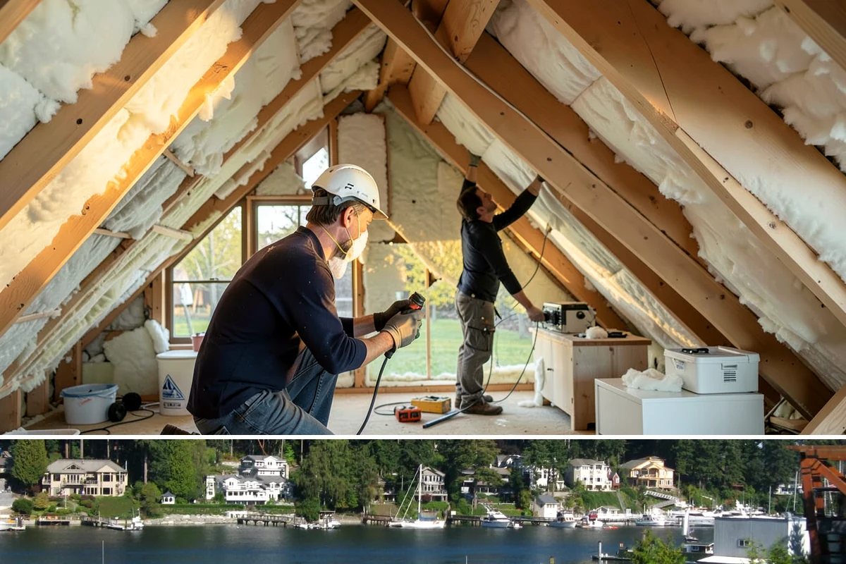 Garage ADU Conversion in Gig Harbor, Pierce County, WA - Garage conversions are largely interior work and can begin any season, making the rainy months a convenient time to start.