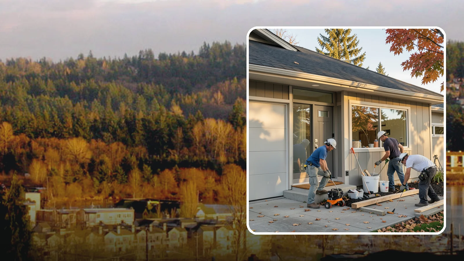 Garage ADU Conversion in Kenmore, King County, WA - Garage ADU conversion that transforms your Western Washington garage into a comfortable, legal living unit.