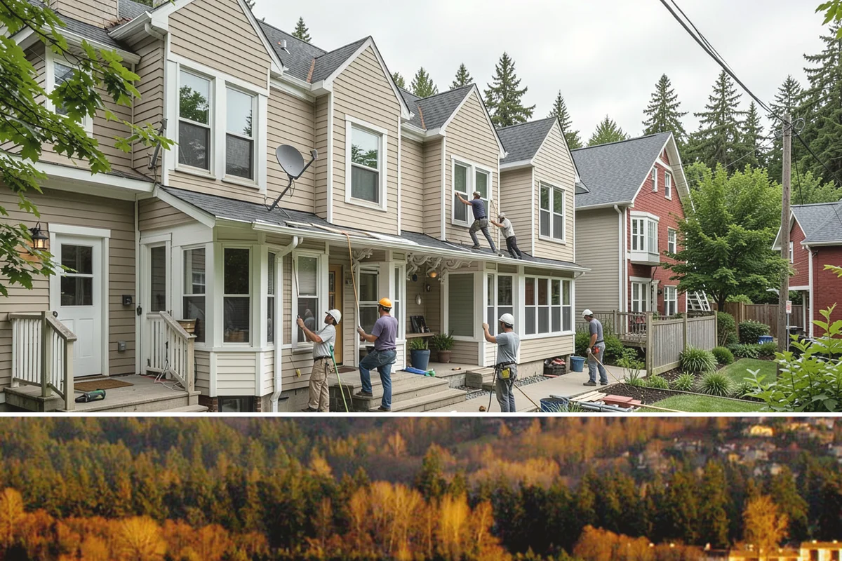 Garage ADU Conversion in Kenmore, King County, WA - Garage conversions are largely interior work and can begin any season, making the rainy months a convenient time to start.