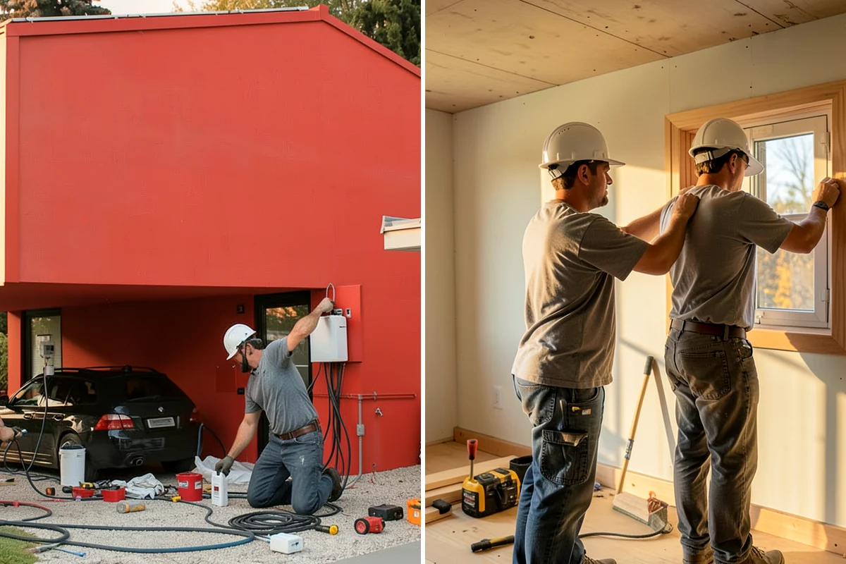 Garage ADU Conversion in Lake Forest Park, King County, WA - We assess the garage structure and utilities