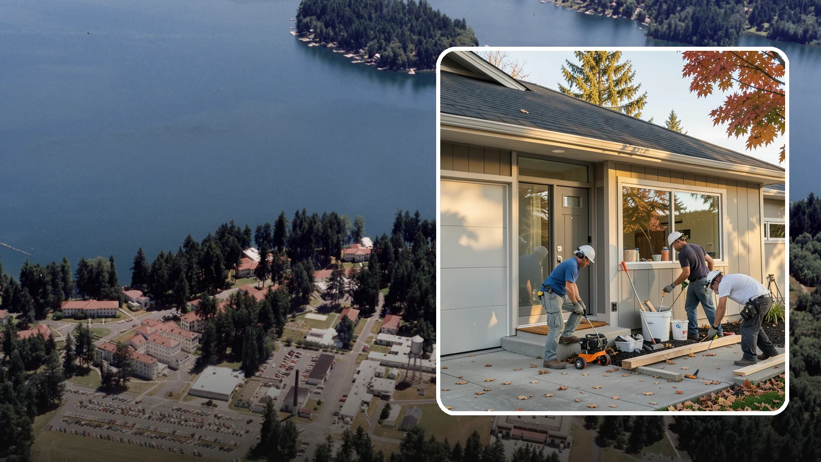Garage ADU Conversion in Lakewood, Pierce County, WA - Garage ADU conversion that transforms your Western Washington garage into a comfortable, legal living unit.