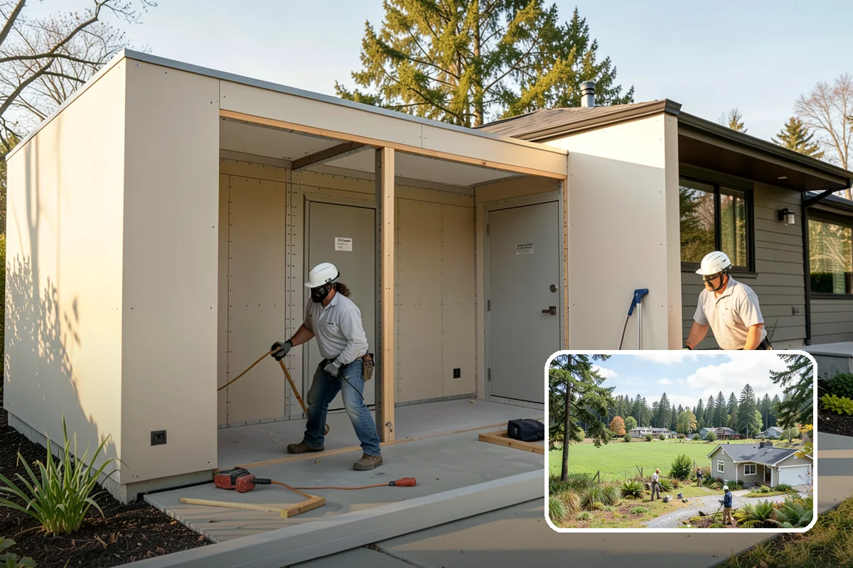 Garage ADU Conversion in Lyman, Skagit County, WA - Cost-effective use of an existing structure