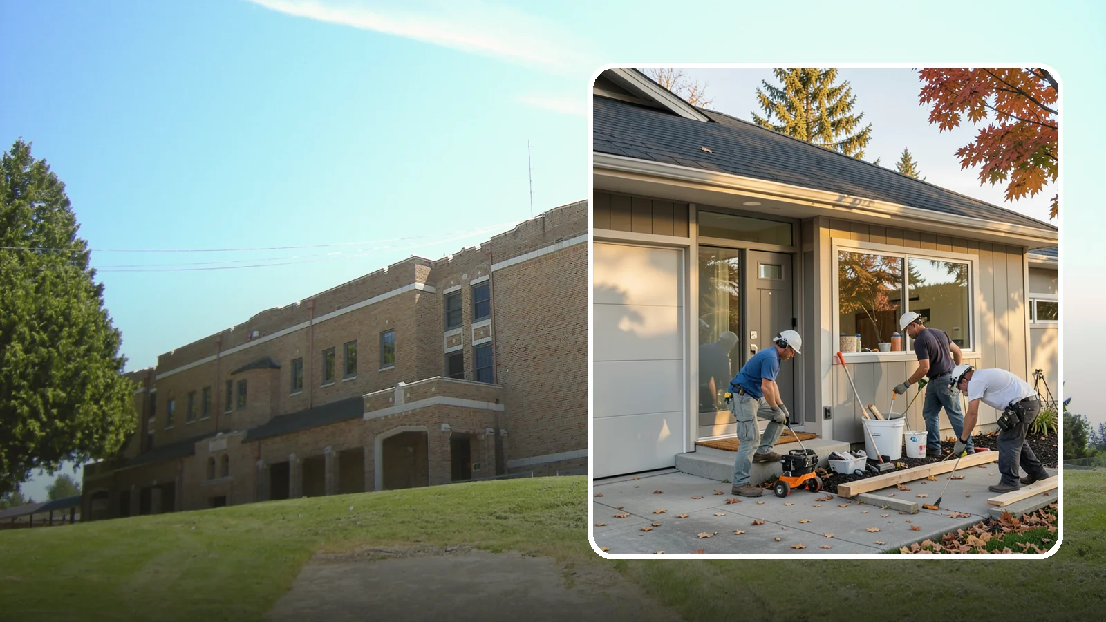 Garage ADU Conversion in Maple Valley, King County, WA - Garage ADU conversion that transforms your Western Washington garage into a comfortable, legal living unit.