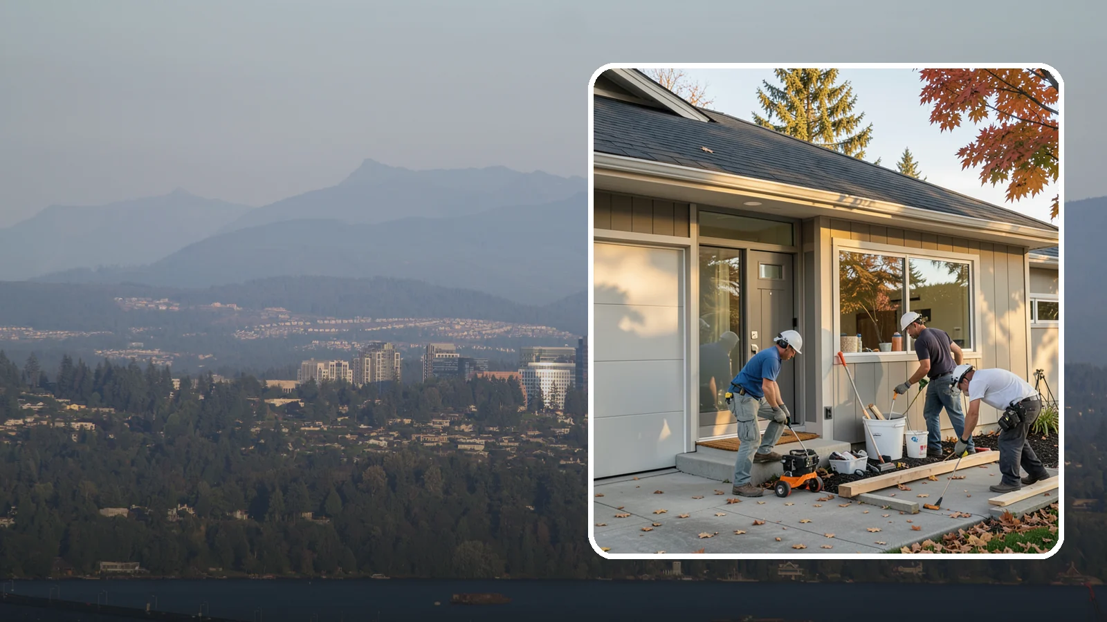 Garage ADU Conversion in Medina, King County, WA - Garage ADU conversion that transforms your Western Washington garage into a comfortable, legal living unit.