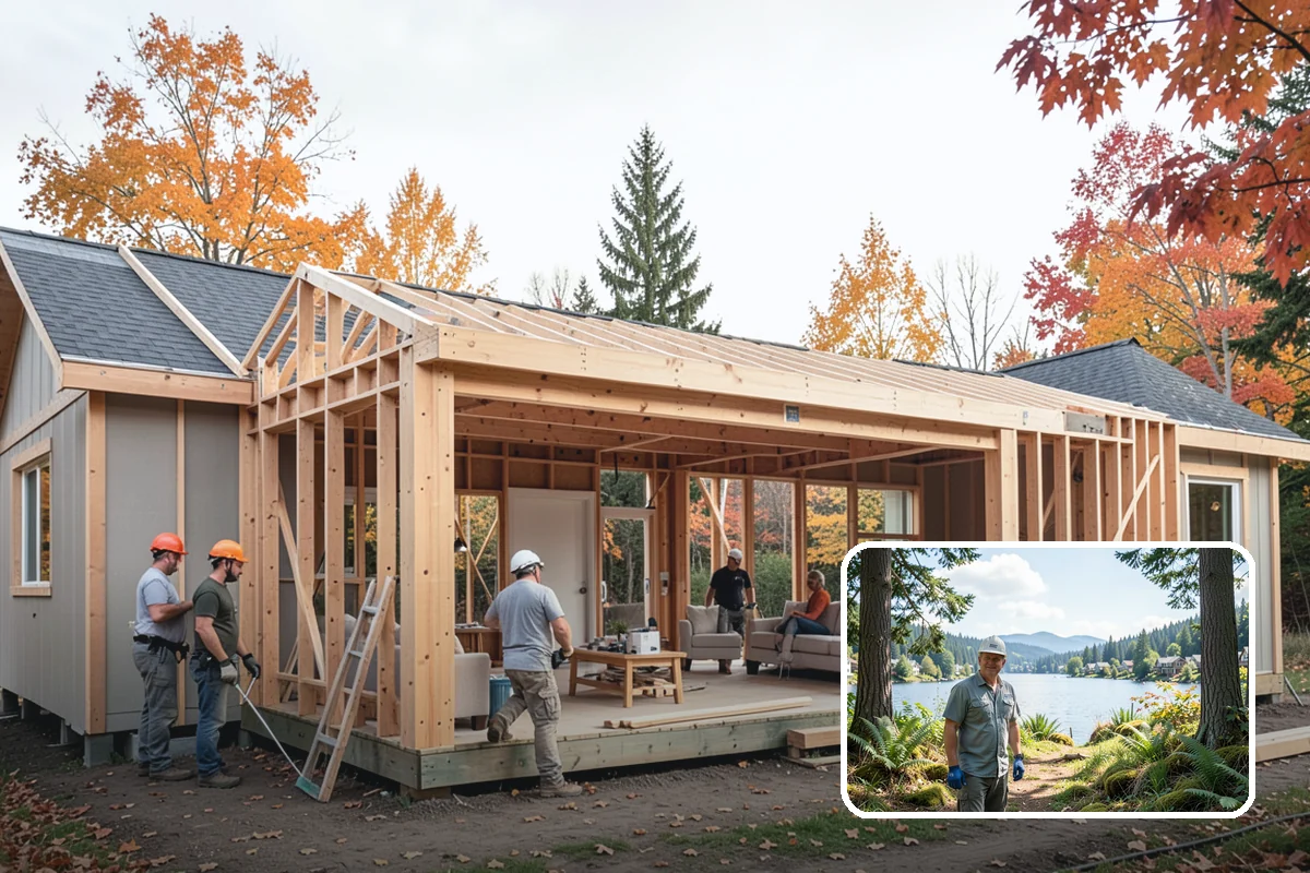 Garage ADU Conversion in Milton, King County, WA - Cost-effective use of an existing structure