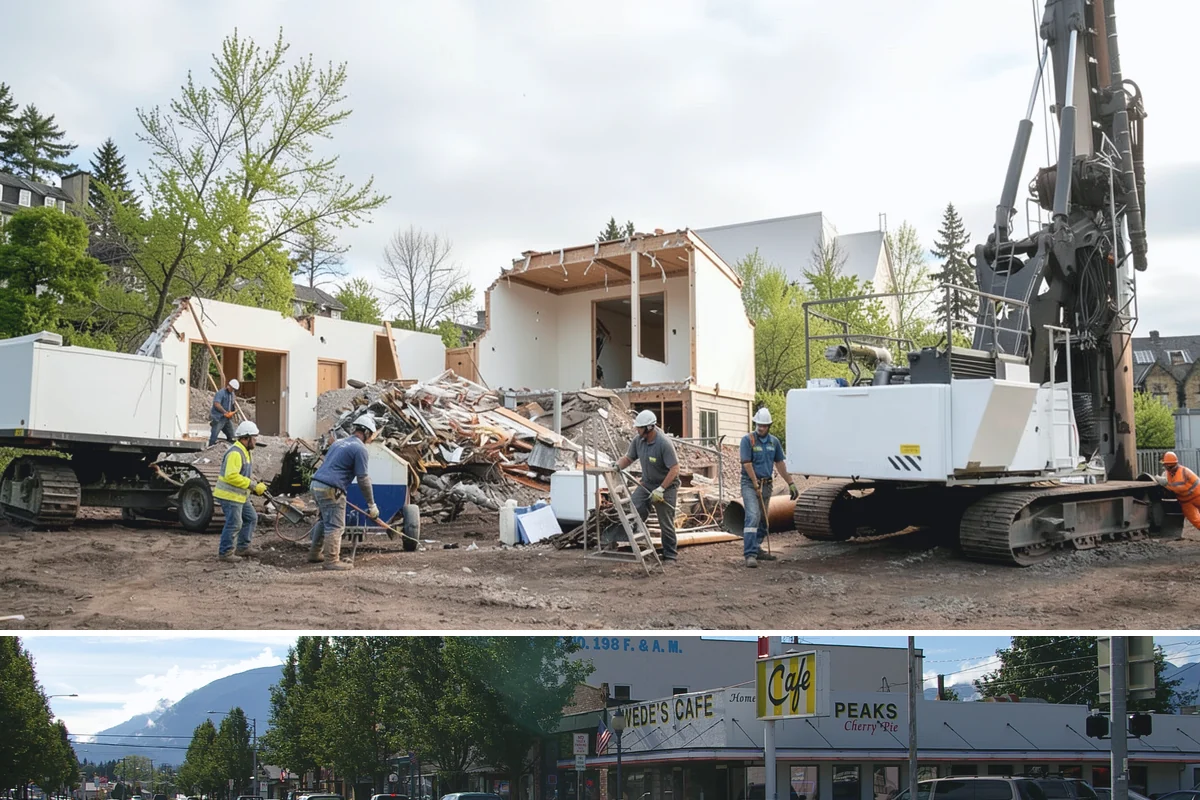 Garage ADU Conversion in North Bend, King County, WA - Garage conversions are largely interior work and can begin any season, making the rainy months a convenient time to start.