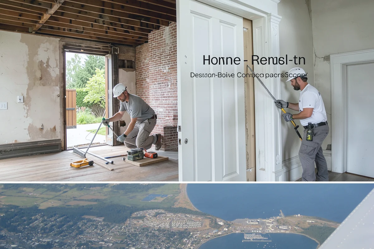 Garage ADU Conversion in Oak Harbor, Island County, WA - Garage conversions are largely interior work and can begin any season, making the rainy months a convenient time to start.