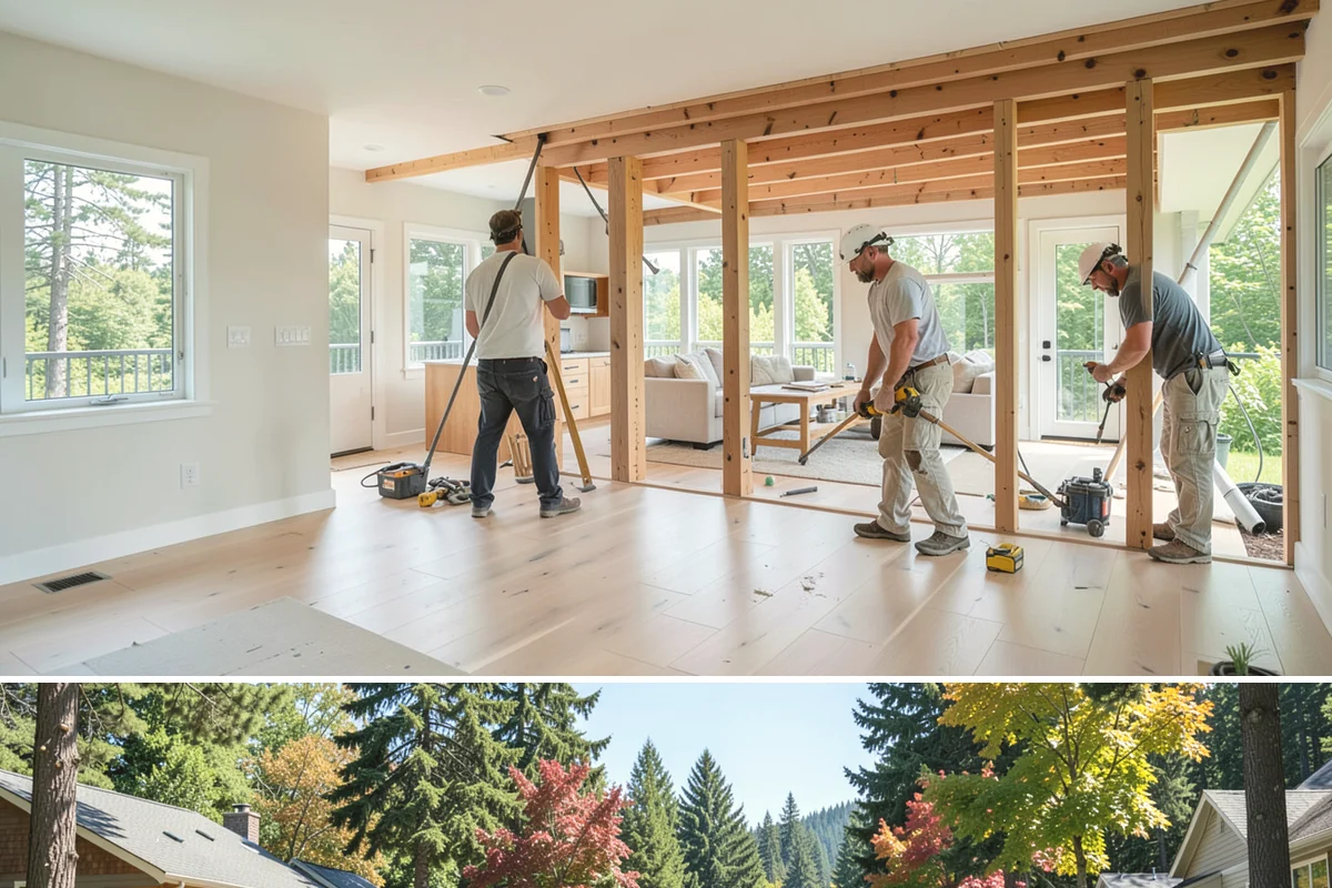 Garage ADU Conversion in Orting, Pierce County, WA - Garage conversions are largely interior work and can begin any season, making the rainy months a convenient time to start.