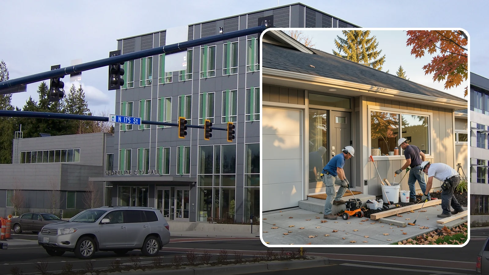 Garage ADU Conversion in Shoreline, King County, WA - Garage ADU conversion that transforms your Western Washington garage into a comfortable, legal living unit.
