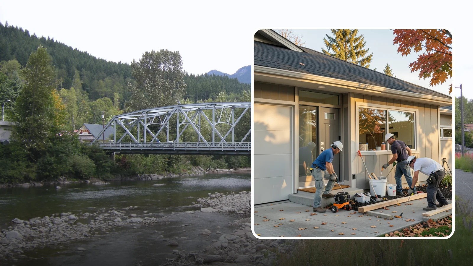 Garage ADU Conversion in Skykomish, King County, WA - Garage ADU conversion that transforms your Western Washington garage into a comfortable, legal living unit.
