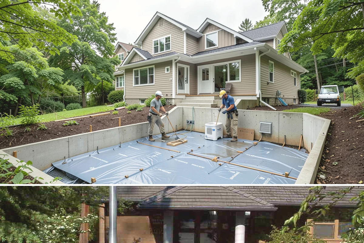 Garage ADU Conversion in Yarrow Point, King County, WA - Garage conversions are largely interior work and can begin any season, making the rainy months a convenient time to start.