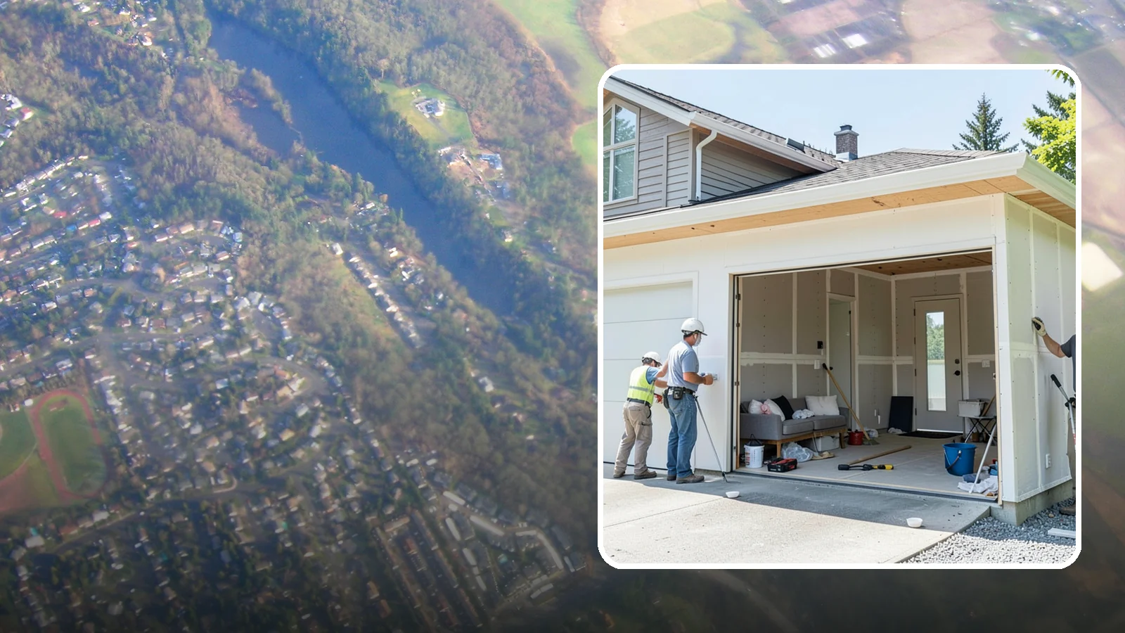 Garage Apartment Construction in Algona, King County, WA - A garage apartment adds a full living unit above or beside a garage for guests, family, or rental income.