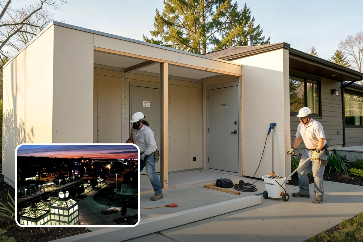 Garage Apartment Construction in Auburn, King County, WA - Creates potential rental or guest income