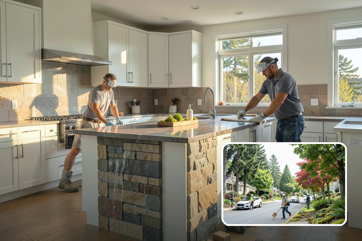 Garage Apartment Construction in Beaux Arts Village, King County, WA - Creates potential rental or guest income