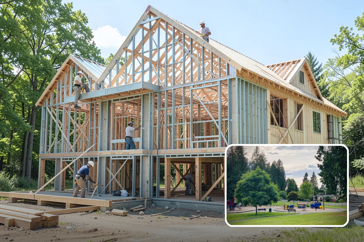 Garage Apartment Construction in Bonney Lake, Pierce County, WA - Creates potential rental or guest income
