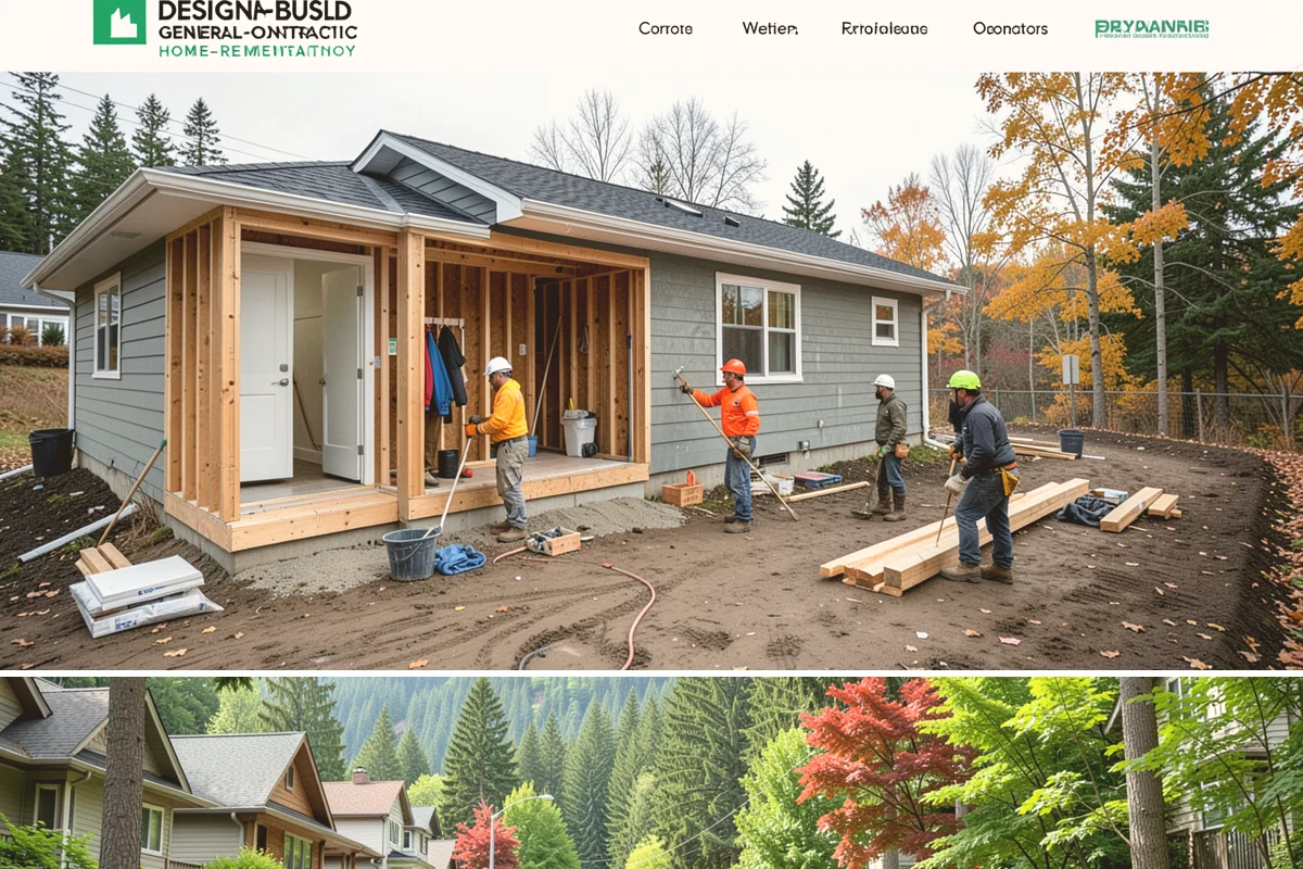 Garage Apartment Construction in Darrington, Snohomish County, WA - We prioritize framing and roofing the two-level structure during summer to keep it weather-tight before fall.