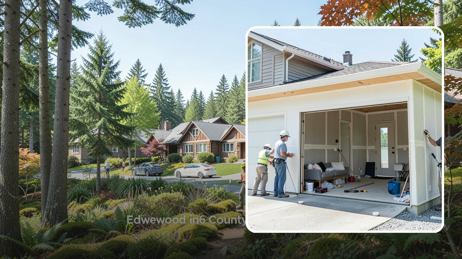 Garage Apartment Construction in Edgewood, Pierce County, WA - A garage apartment adds a full living unit above or beside a garage for guests, family, or rental income.