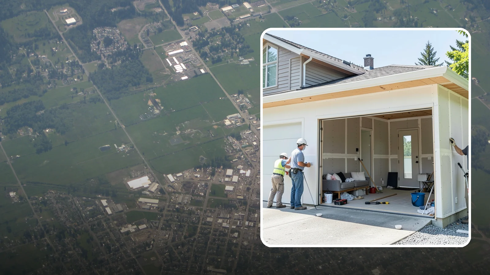 Garage Apartment Construction in Enumclaw, King County, WA - A garage apartment adds a full living unit above or beside a garage for guests, family, or rental income.