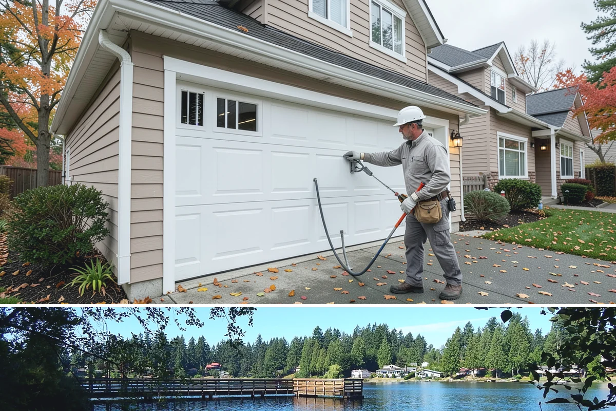 Garage Apartment Construction in Federal Way, King County, WA - We prioritize framing and roofing the two-level structure during summer to keep it weather-tight before fall.