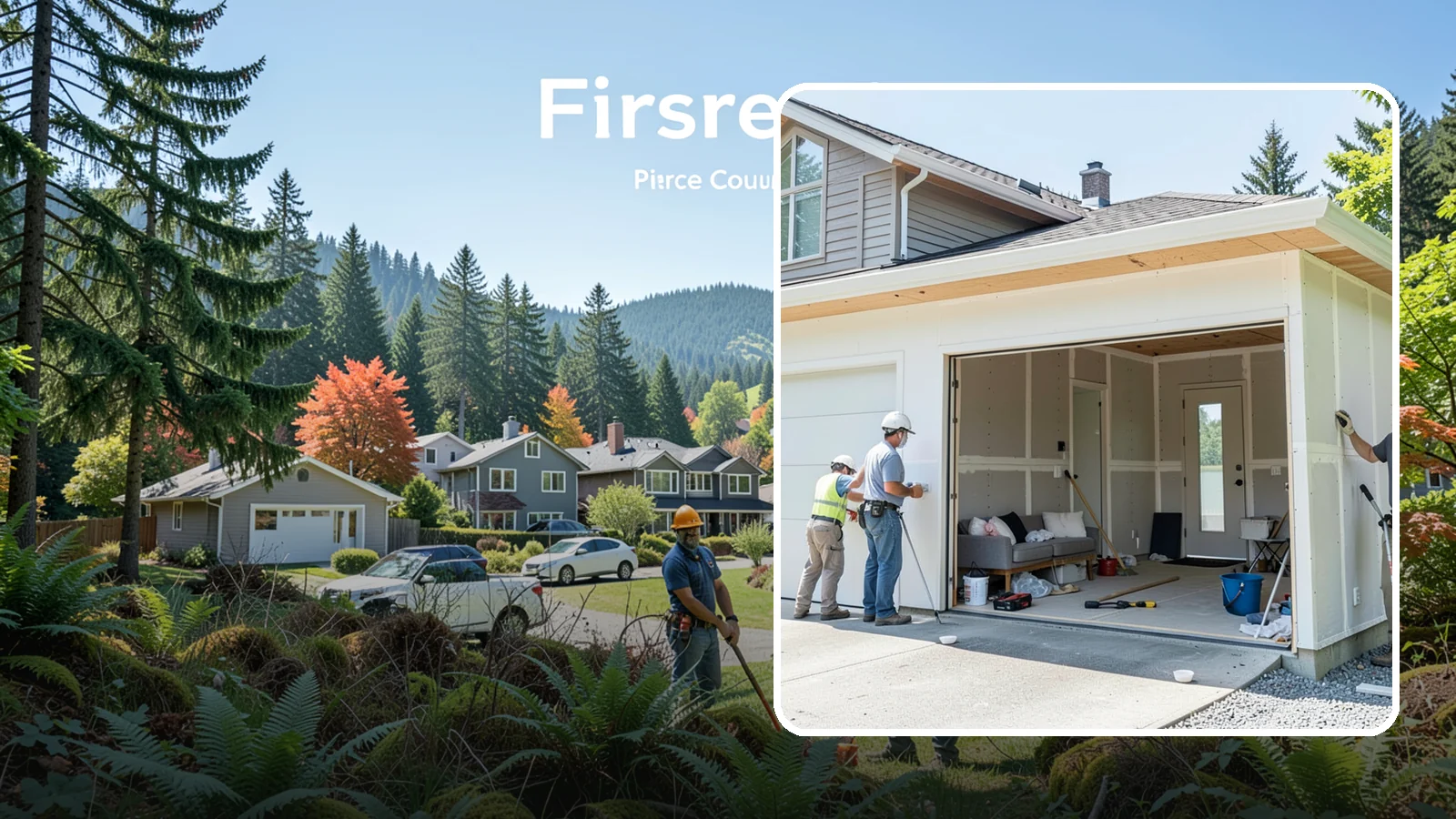 Garage Apartment Construction in Fircrest, Pierce County, WA - A garage apartment adds a full living unit above or beside a garage for guests, family, or rental income.