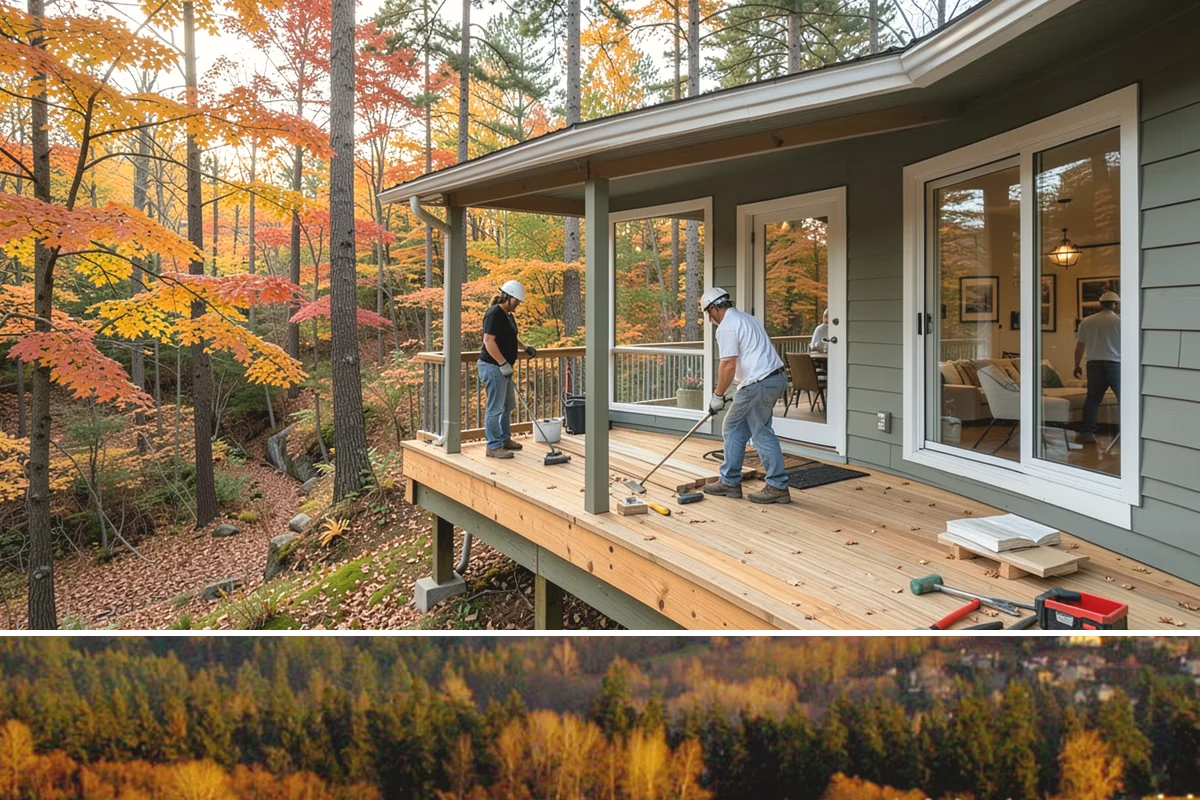 Garage Apartment Construction in Kenmore, King County, WA - We prioritize framing and roofing the two-level structure during summer to keep it weather-tight before fall.